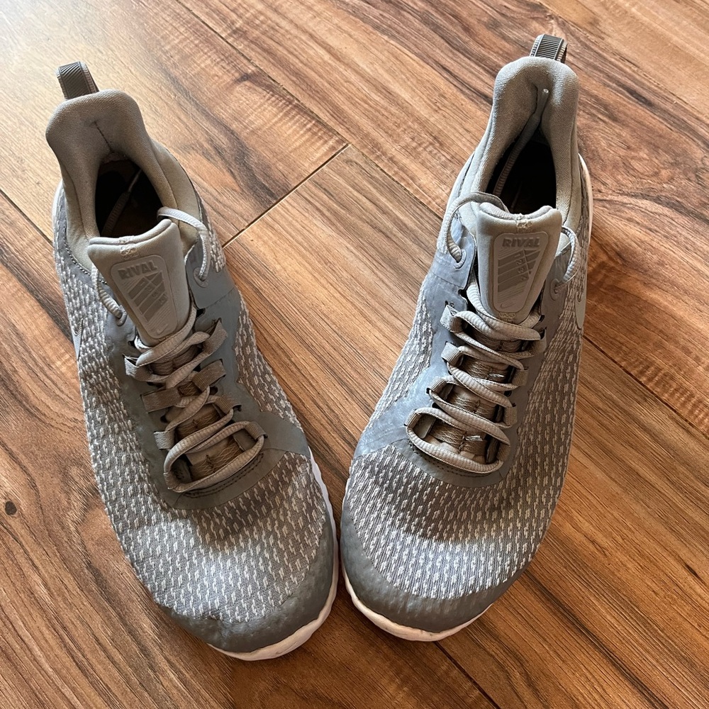Nike Renew Gray Knit Lace-Up Sneakers